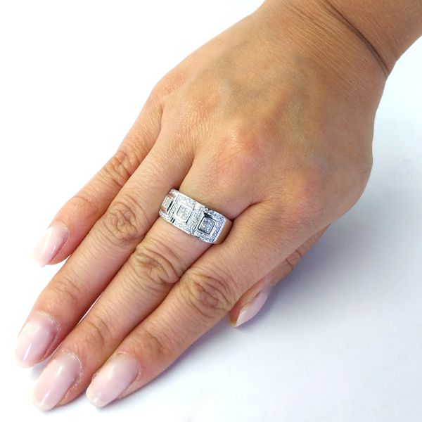 Wide Diamond Band