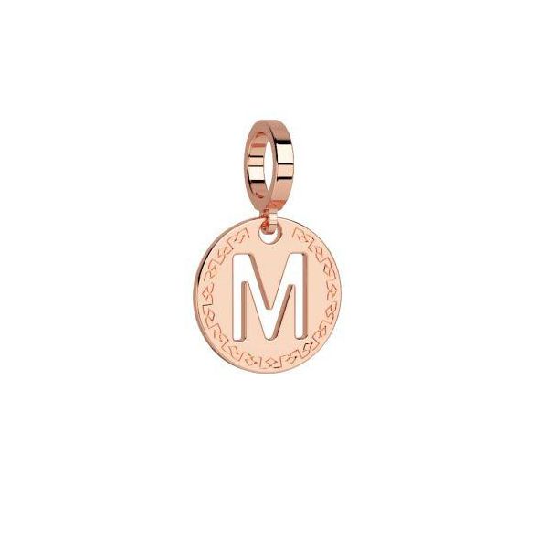 Rose Initial ''M'' Charm