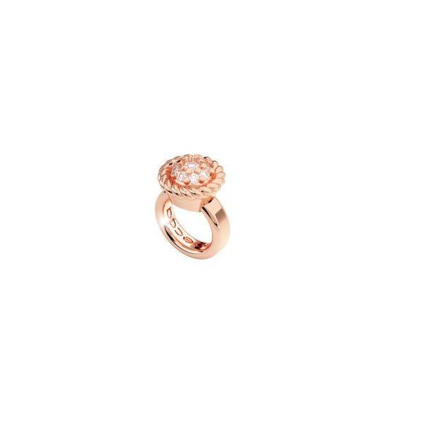 Extra Small Rose Circle Ring Charm