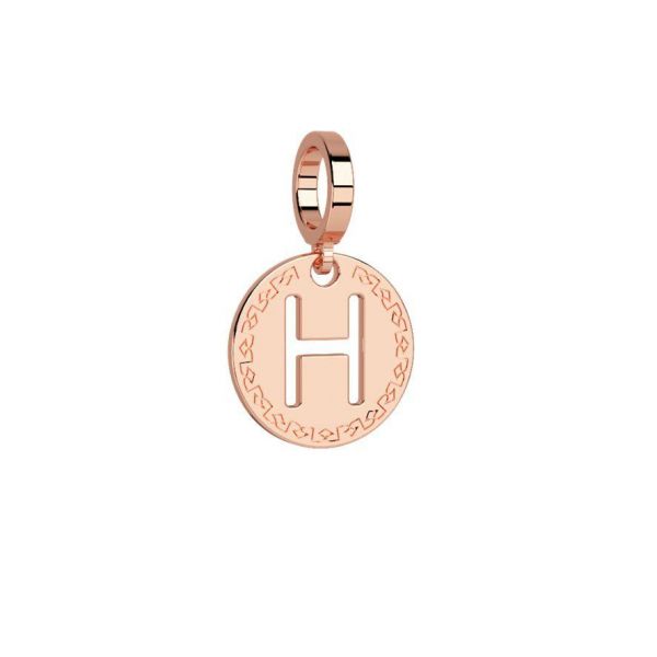 Rose Initial ''H'' Charm