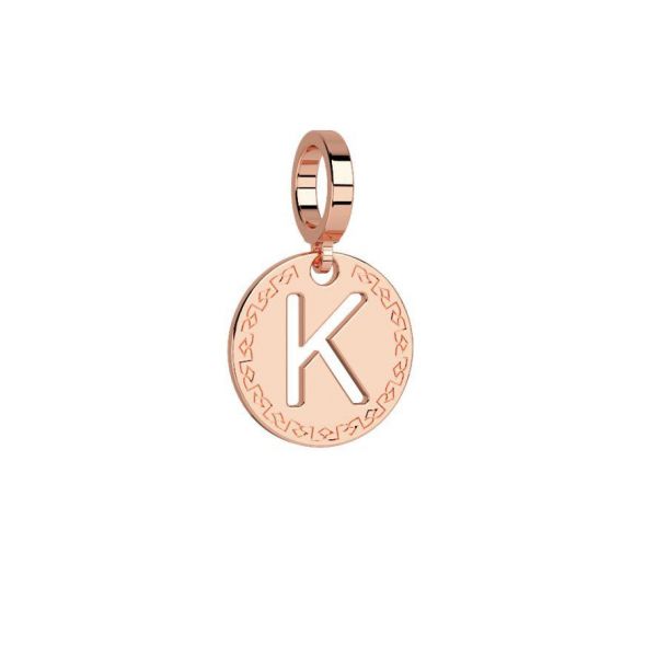 Rose Initial ''K'' Charm