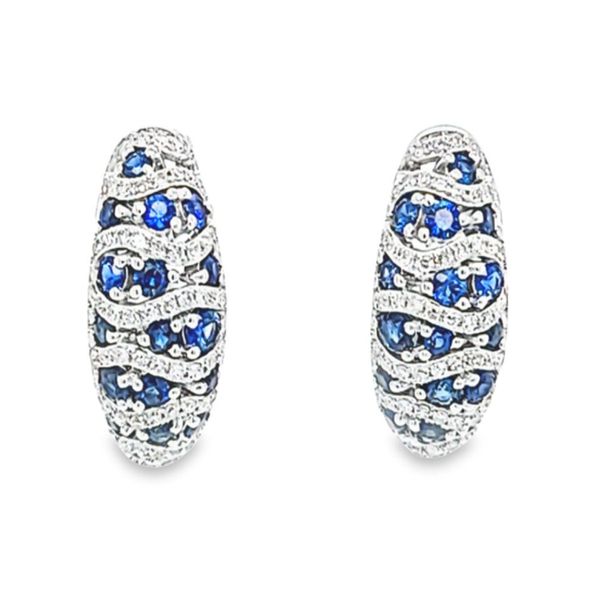 Estate-sapphire-and-diamond-domed-earrings