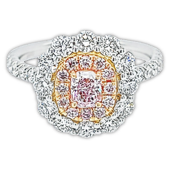 Platinum-and-18-Karat-rose-gold-light-pink-diamond-ring-GIA-graded