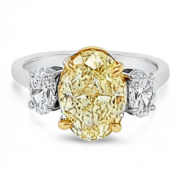 Fancy-Yellow-oval-diamond-ring