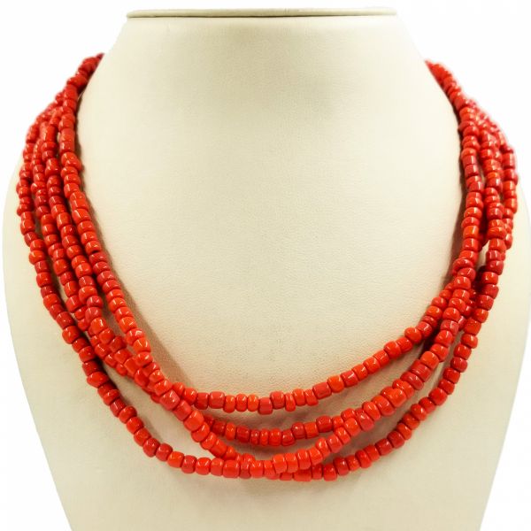 Long Coral Necklace