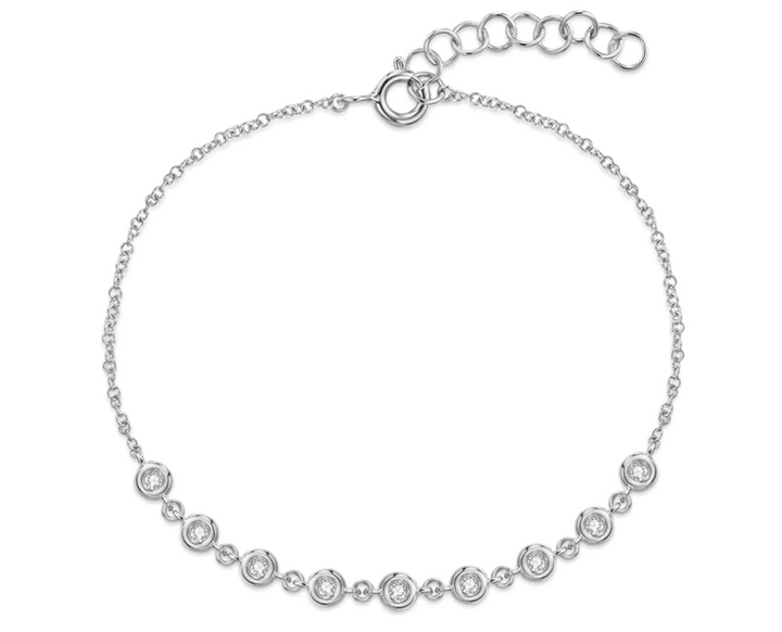 Bezel Set Diamond Bracelet