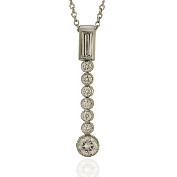 Tiffany Diamond Drop Necklace