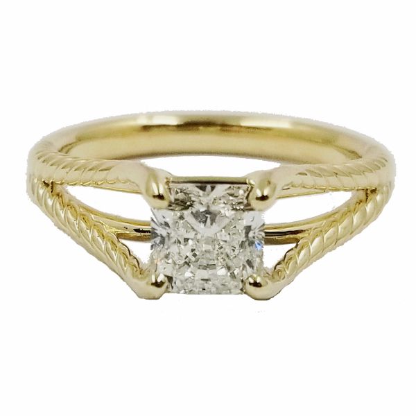 Radiant Solitaire Diamond Ring