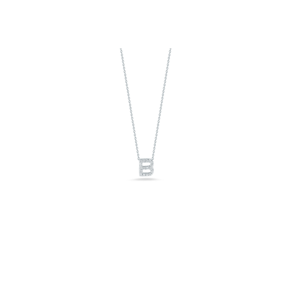 Tiny Initial ''B'' Necklace