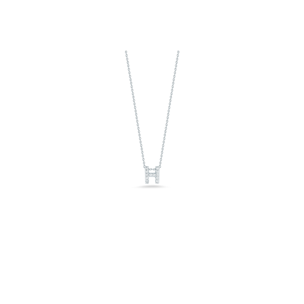Tiny Initial ''H'' Necklace