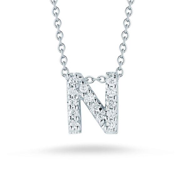 Tiny Initial ''N'' Necklace