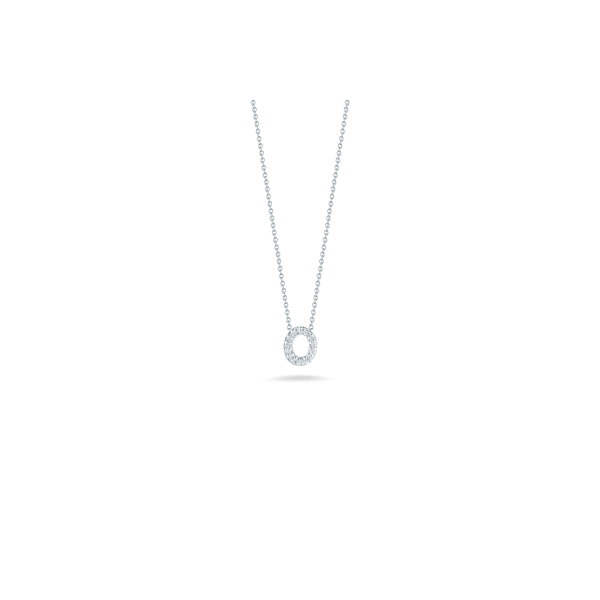 Tiny Initial ''O'' Necklace
