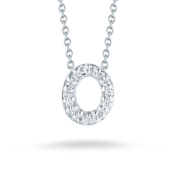 Tiny Initial ''O'' Necklace