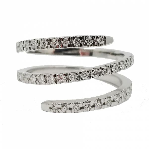 Diamond Fashion Spiral Ring