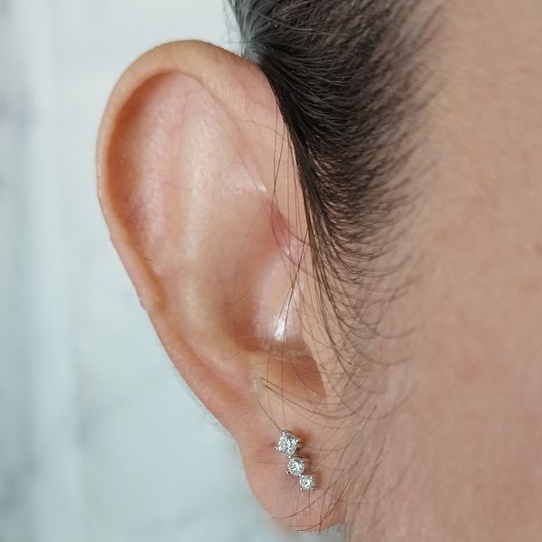 Diamond Ear Crawler Earrings