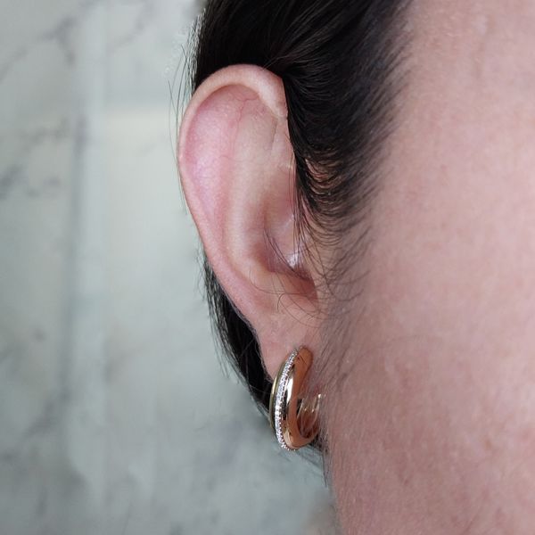 Diamond Hoop Earrings