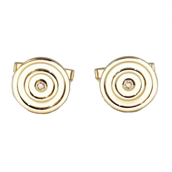 Yellow-gold-diamond-cufflinks